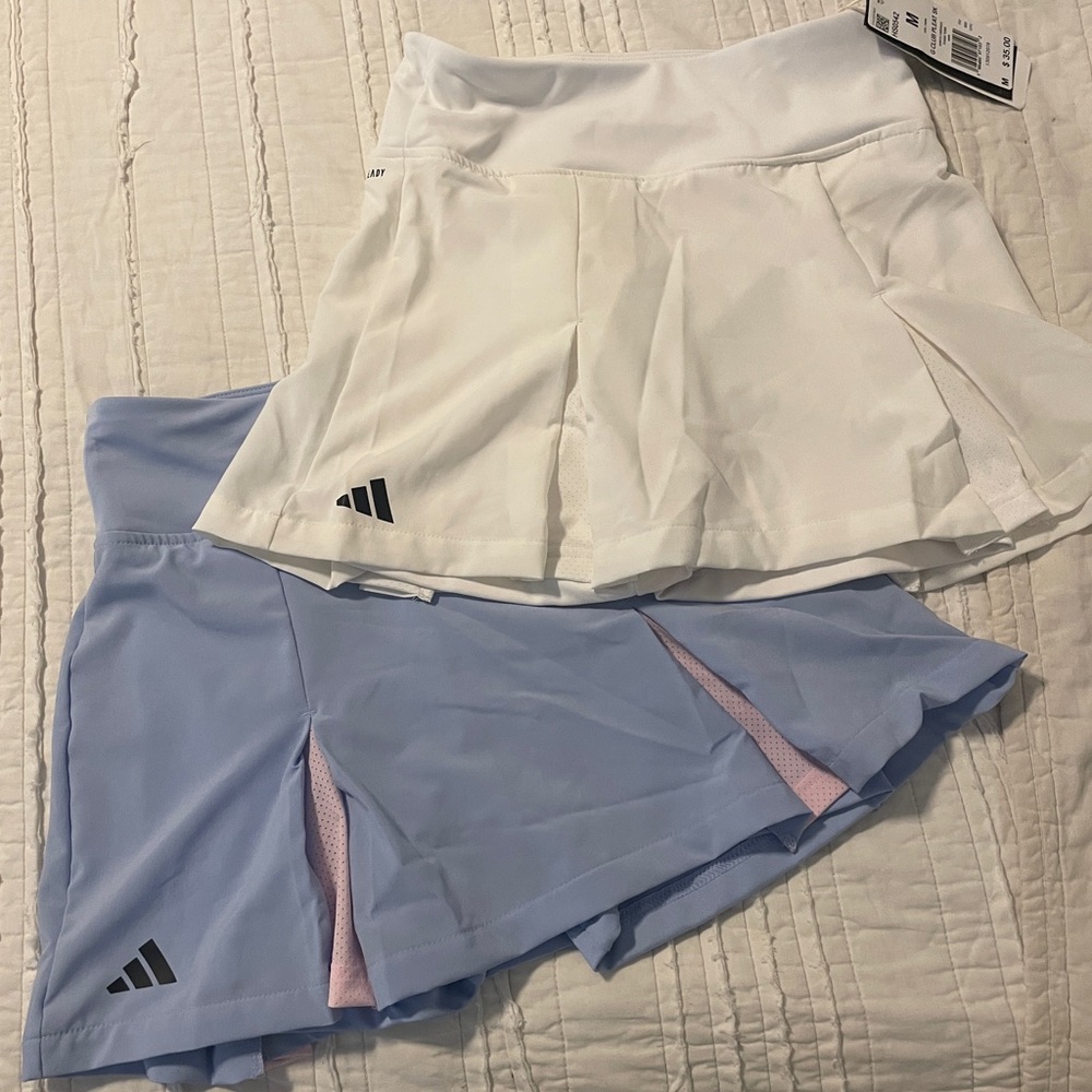 Lot of 2 Adidas pleated Skorts